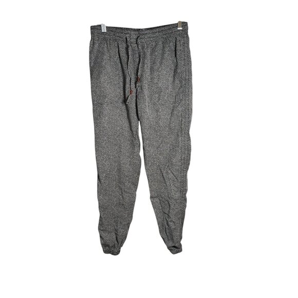 Anthropologie Black & White Polka Dot Drawstring Lounge jogger Pants XS - Picture 1 of 5